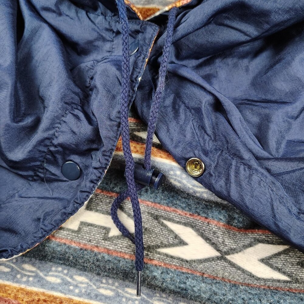 British Mist Jacket Mens sz M Hooded Reversible Windbreaker - Picture 5 of 9